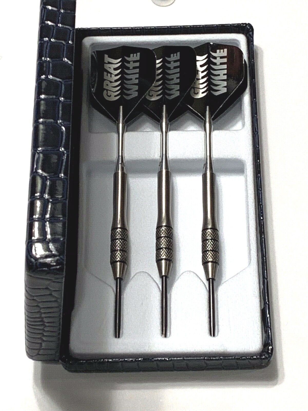 BOTTELSEN DARTS GREAT WHITE STEEL TIP 2392GW7 23 GRAM  FREE SHIPPING N FLIGHTS