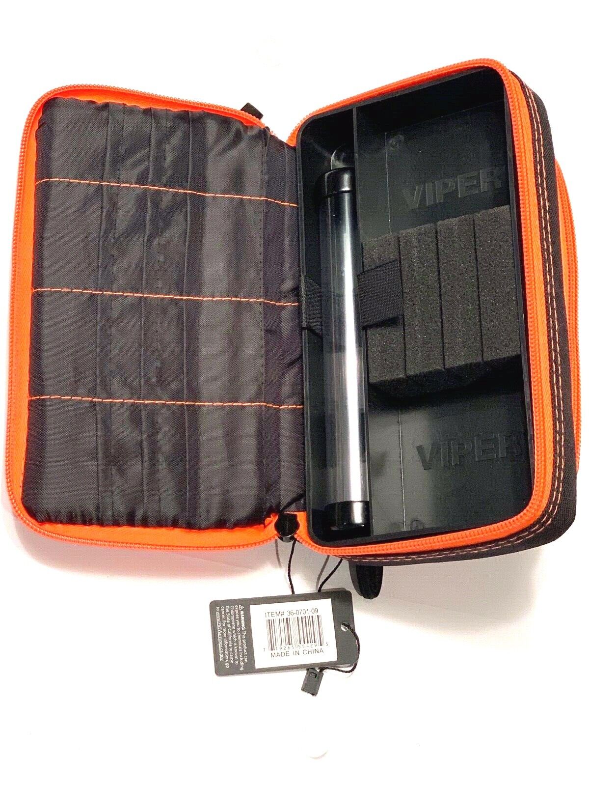 VIPER GLD PLAZMA PLUS  DART CASE BLK W/ ORANGE TRIM NEW FREE SHIPPING N FLIGHTS