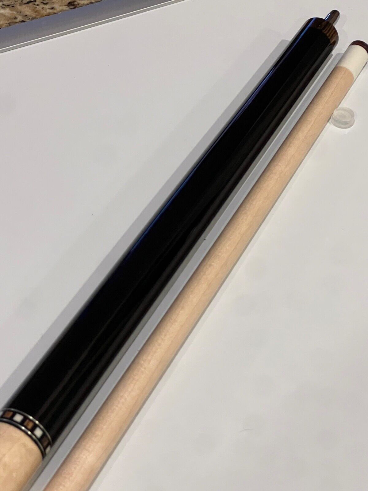 LUCASI LZC28 CUSTOM CUE 12.75MM TIP WRAPLESS HANDLE ZEBRAWOOD BRND NU SHIPS FREE