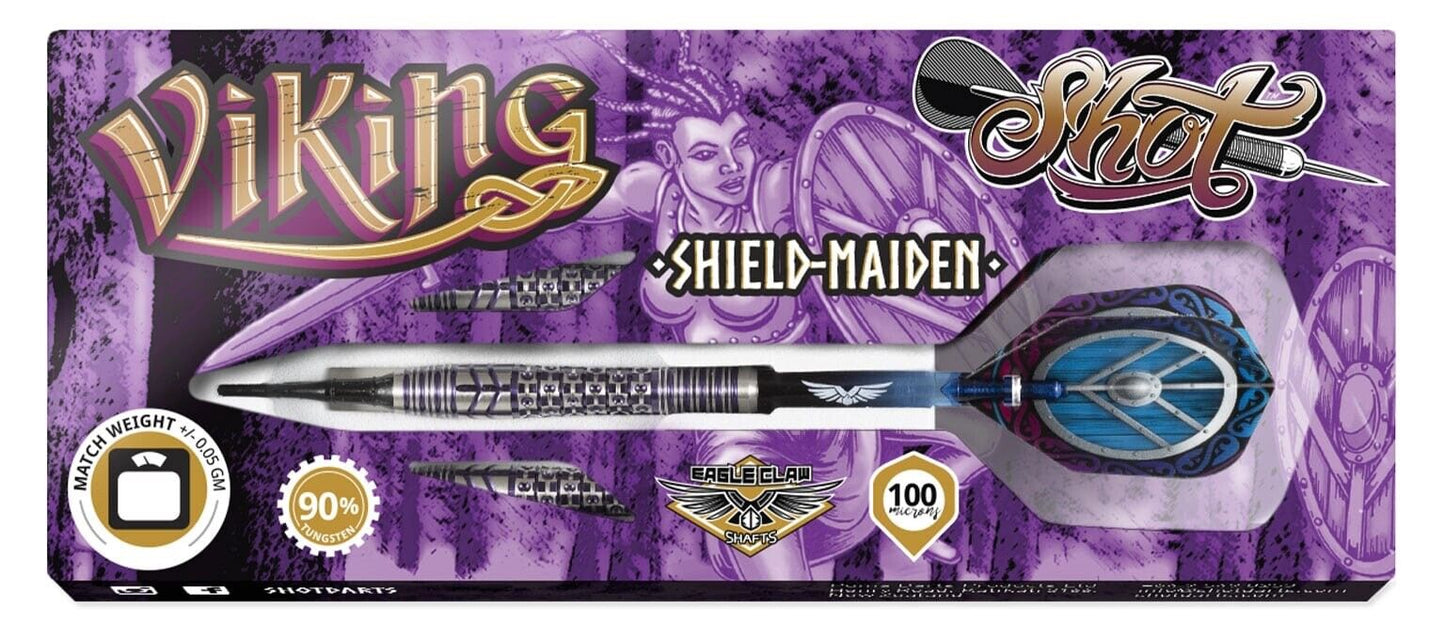 SHOT DARTS MODEL VIKING SHIELD 18 GR TUNGSTEN SOFT TIP SHIPS FREE N FREE FLIGHTS