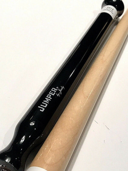 JACOBY JUMP CUE THE JUMPER BLACK STAIN NEW DESIGN  FREE SHIPPING FREE CASE TOO!!