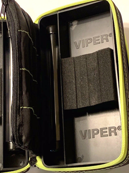 VIPER GLD PLAZMA PRO DART CASE W/ YELLOW  TRIM PHONE PCKT. FREE SHIP & FLIGHTS