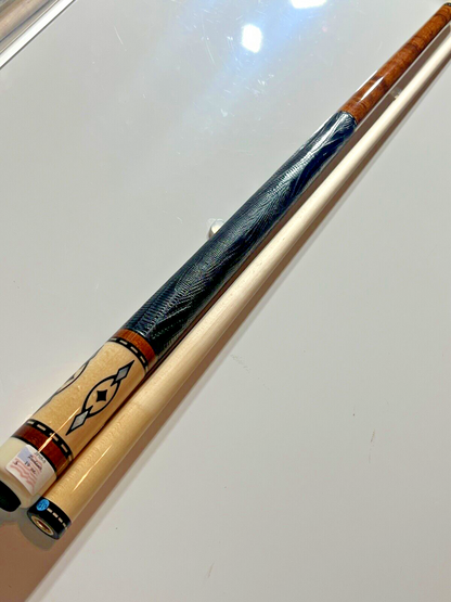 PECHAUER JP5S JP5 POOL CUE LEATHER DANISH STAIN 12.5 MM NEW SHIPS FREE FREE CASE