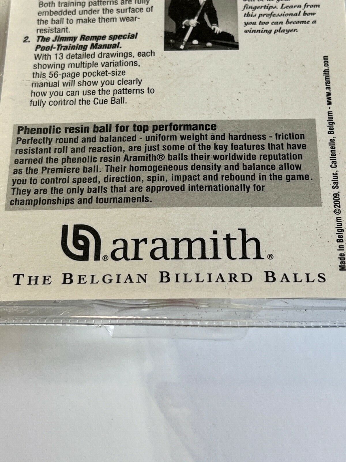 ARAMITH JIM REMPE TRAINING BALL 2 1/4"  SHIPS FREE N FREE TIPS  BEWARE COPYCATS