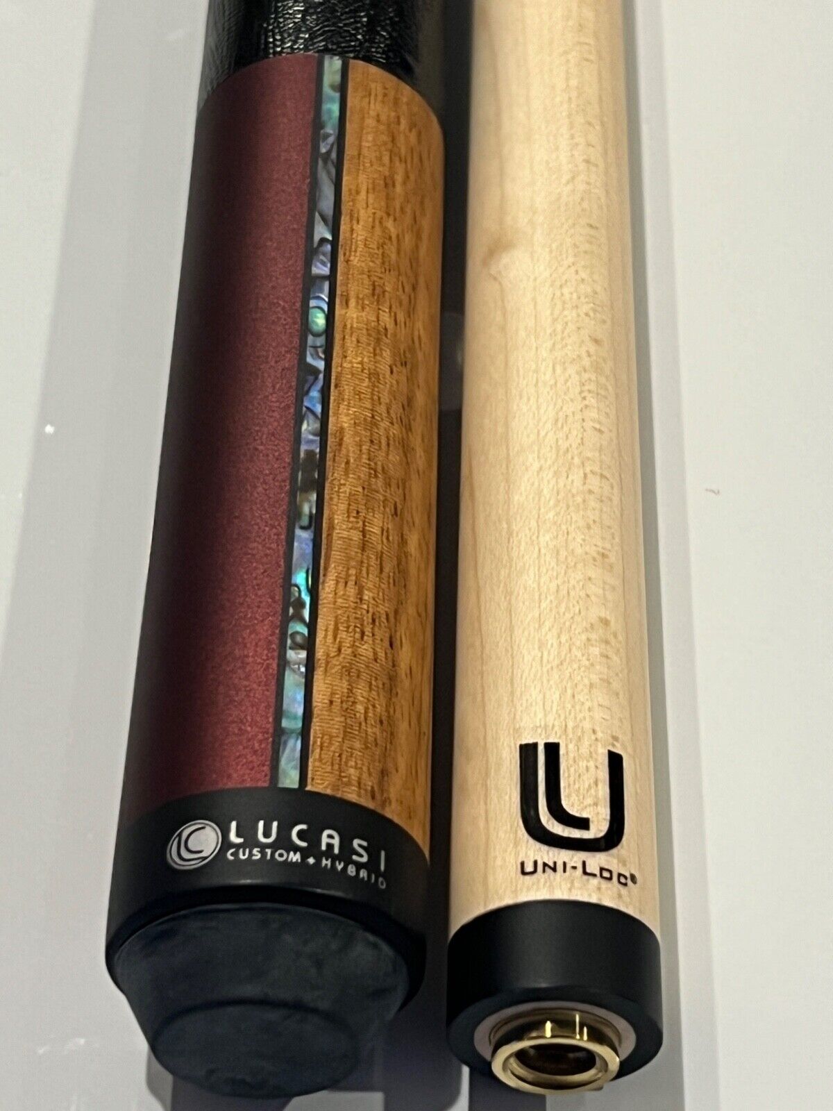 LUCASI LZDU14 CUSTOM POOL CUE UNILOC JOINT 11.75 MM TIGER TIP NEW FREE SHIPPING