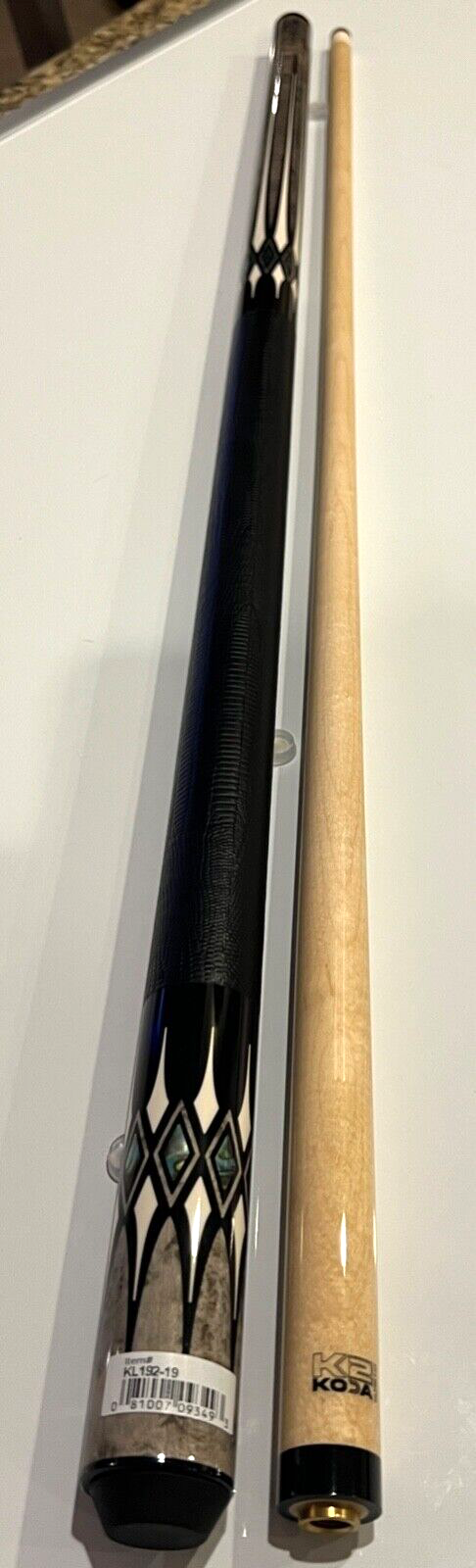 KODA POOL CUE KL192 UNILOC JNT. 11.75MM LD SHAFT NEW SHIPS FREE N FREE HARD CASE