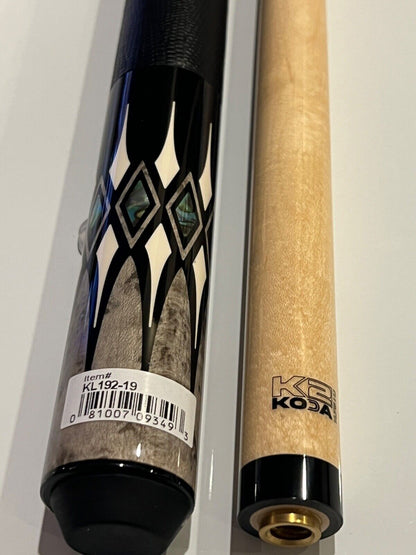 KODA POOL CUE KL192 UNILOC JNT. 11.75MM LD SHAFT NEW SHIPS FREE N FREE HARD CASE