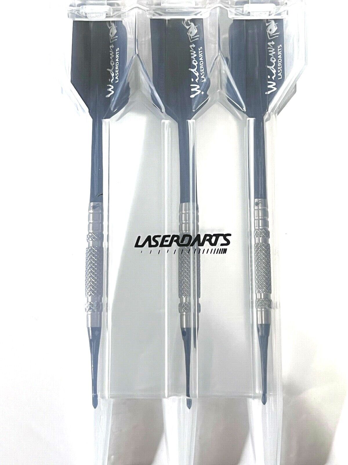 SILVER WIDOW 18 GRAM  LASER DARTS SOFT TIP BRAND NEW FREE SHIPPING FREE FLIGHTS