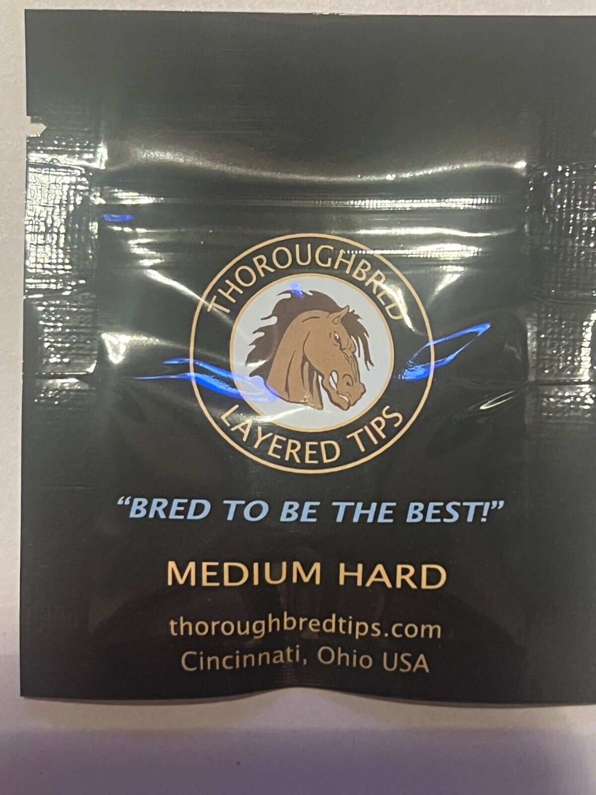 THOROUGHBRED MEDIUM HARD PIGSKIN LEATHER TIPS LISTING IS 2 TIPS NOT 1 SHIPS FREE