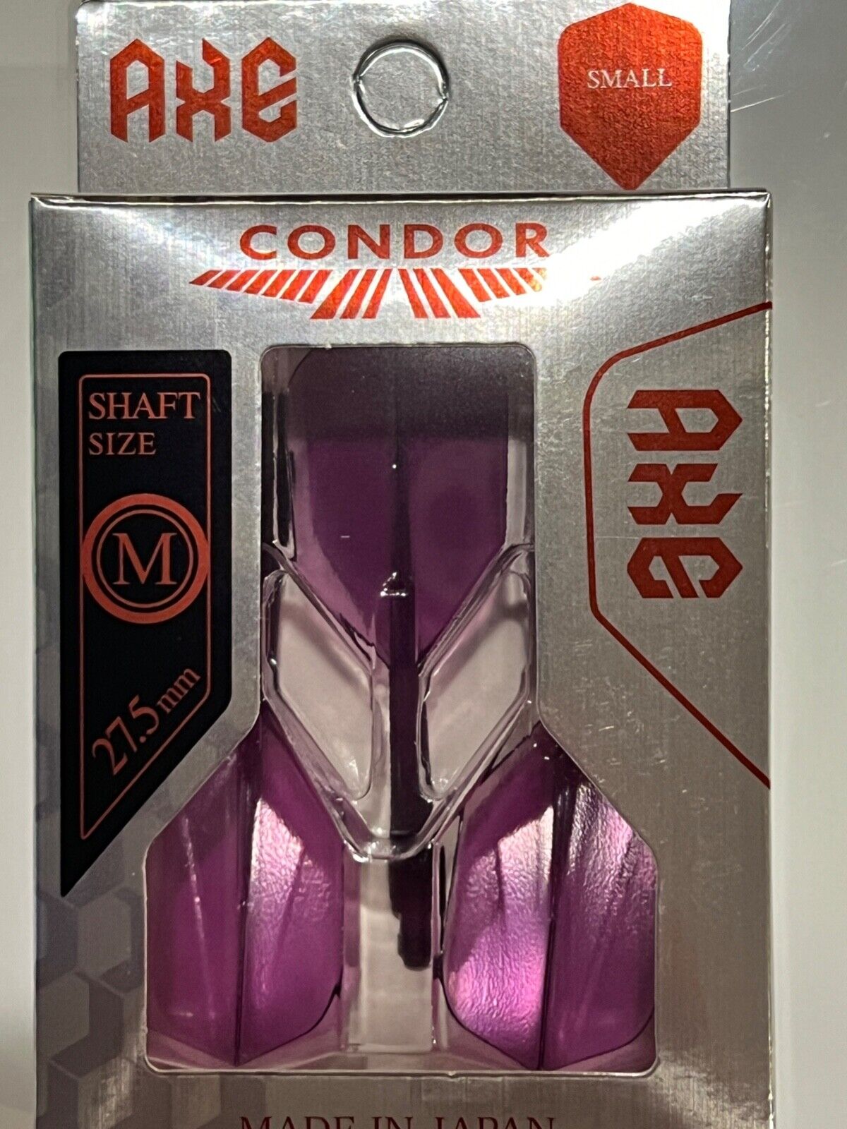 CONDOR AXE PURPLE FLIGHTS MEDIUM LENGTH SMALL SHAPE 27.5M FREE SHIPPING