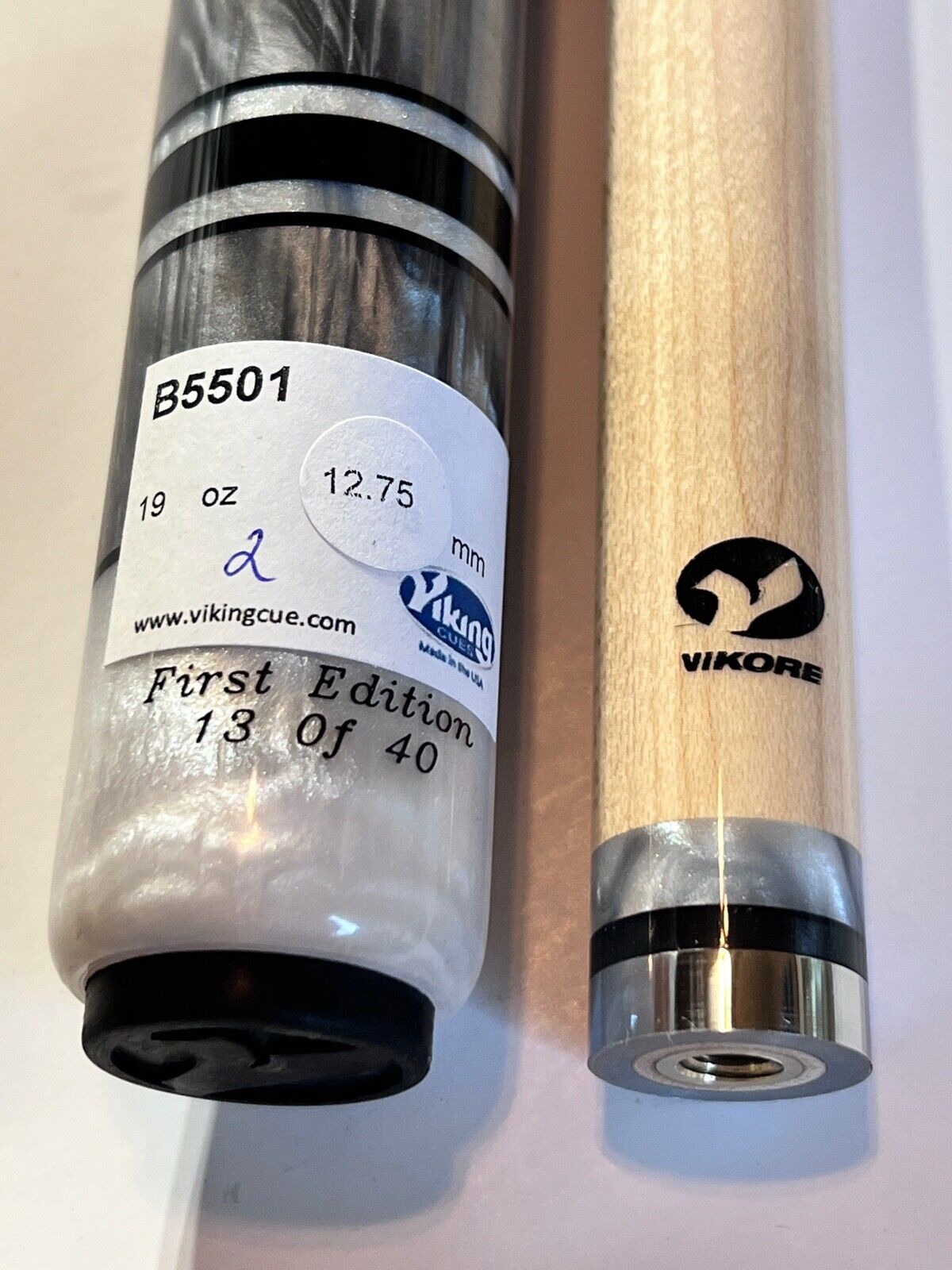 VIKING B5501 LTD POOL CUE TIGER 12.75MM VIKORE SHAFT NEW FREE SHIPPING FREE CASE