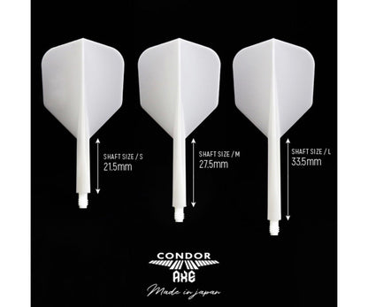 CONDOR AXE HEAVY DUTY FLIGHT SHORT 21.5M STANDARD SHAPE WHITE COLOR SHIP FREE