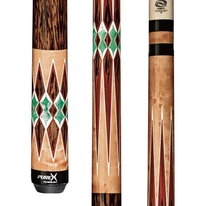 PUREX HXTE6 POOL CUE WITH 11.75 KAMUI TIP BRAND NEW FREE SHIPPING FREE HARD CASE