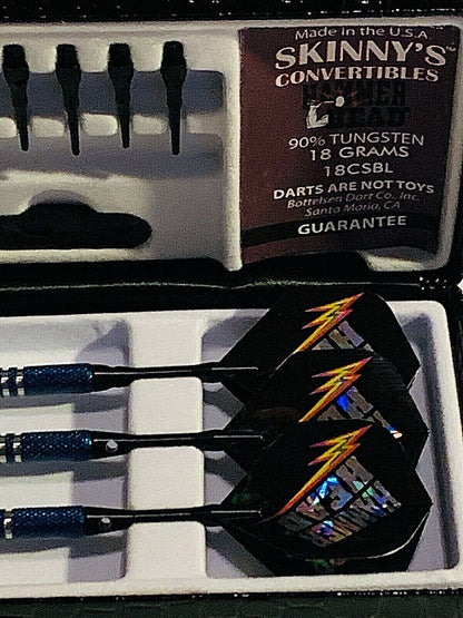 BOTTELSEN TOUGH COAT STEEL TIP DARTS 18CSBL SKINNYS CONVERTIBLE  FREE SHIPPING