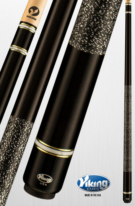 VIKING 2602 POOL CUE 13.00 MM TIGER TIP VIKORE SHAFT NEW SHIPS FREE N FREE CASE