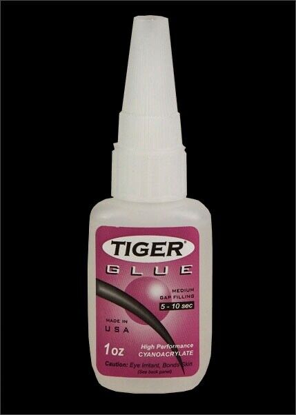 TIGER GLUE FOR TIPS 1 OZ BOTTLE BRAND NEW SHIPS FREE WORKS AWESOME