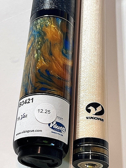 VIKING 3421 POOL CUE TIGER 12.25 MM TIP VIKORE SHAFT NEW FREE SHIPPING FREE CASE