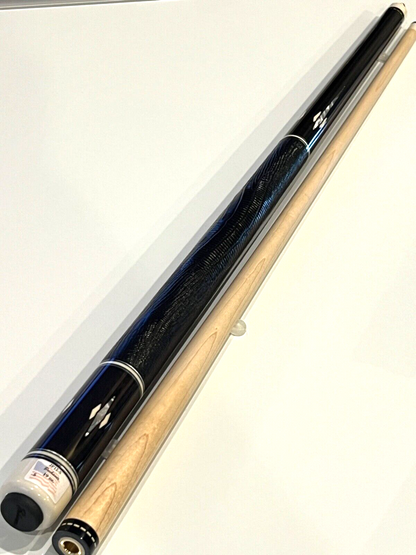 PECHAUER LTD JP12-S POOL CUE EBONY STAINED MAPLE LEATHER SHIPS FREE FREE CASE