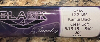 JACOBY 4.0  5/16X18 BLACK 30" SHAFT 12.3 MM NEW .840 KAMUI TIP SHIPS FREE CASE 2