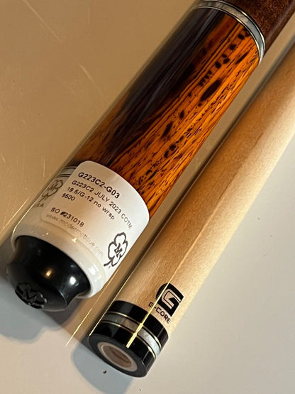 MCDERMOTT JULY CUE OF THE MONTH G223C2 12.0 MM WRAPLESS NEW SHPS FREE FREE CASE!