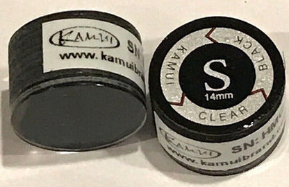 KAMUI SOFT BLACK CLEAR POOL CUE TIPS S HARDNESS  BRAND NEW FREE SHIPPING