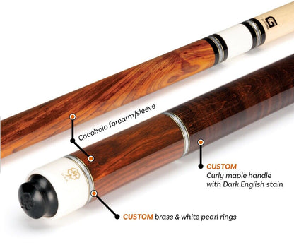 MCDERMOTT JULY CUE OF THE MONTH G223C2 12.0 MM WRAPLESS NEW SHPS FREE FREE CASE!