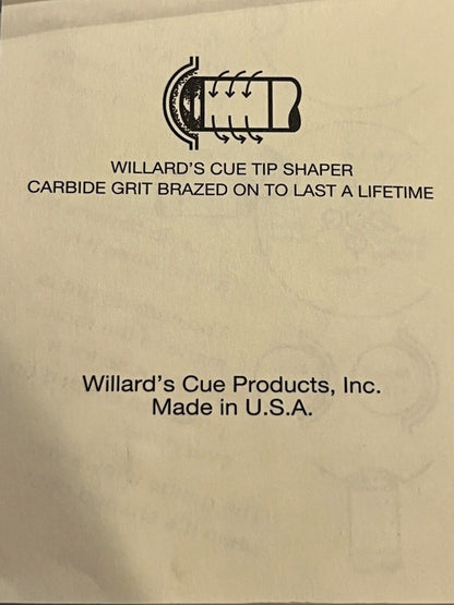 WILLARD TIP SHAPER SHAPES TO A DIME RADIUS FREE LE PRO TIP  NEW FREE SHIPPING