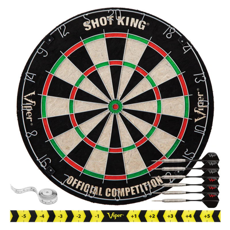 VIPER SHOT KING SISAL DARTBOARD REFURBISHED NEW BELOW COST SHIP FREE