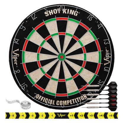 VIPER SHOT KING SISAL DARTBOARD REFURBISHED NEW BELOW COST SHIP FREE