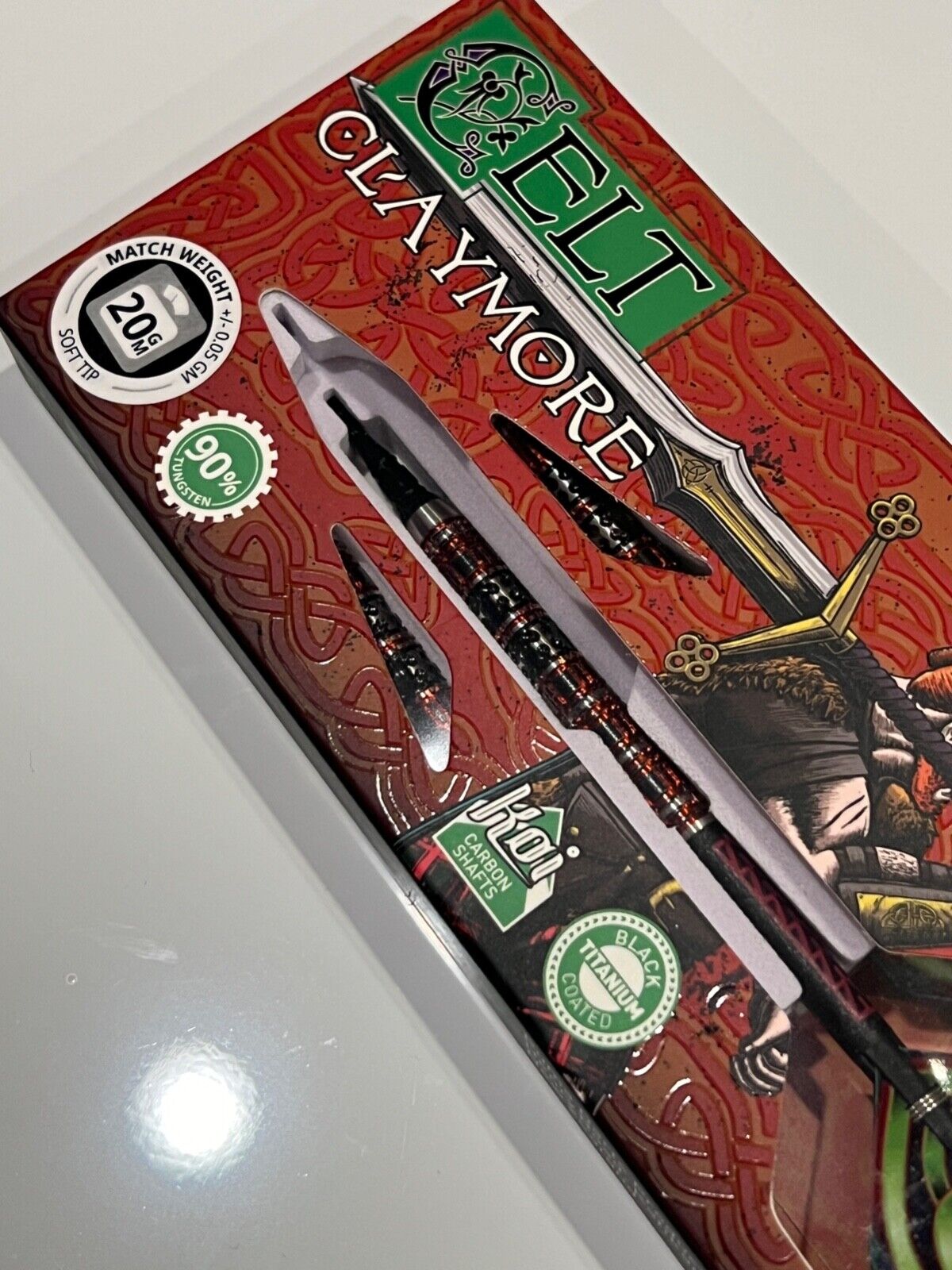 SHOT DARTS MODEL CELT CLAYMORE 18 GR TUNGSTEN SOFT TIP SHIPS FREE N FREE FLIGHTS