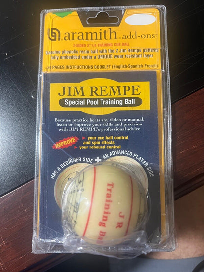 ARAMITH JIM REMPE TRAINING BALL 2 1/4" BRAND NEW DAMAGE PACKAGE BEWARE COPYCATS