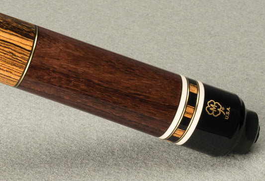 MCDERMOTT G520 EXOTIC WOOD CUE 12.25 MM TIP NEW FREE SHIPPING FREE CASE