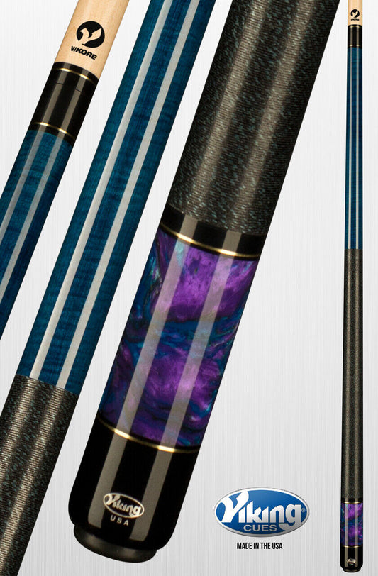 VIKING 3263 POOL CUE TIGER 12.50 MM TIP VIKORE SHAFT NEW FREE SHIPPING FREE CASE