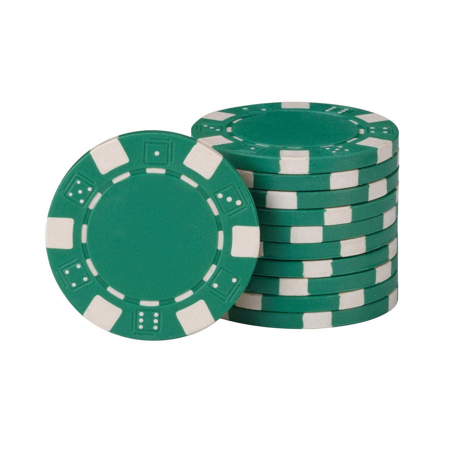 FAT CAT WHITE POKER CHIPS SLEEVE OF 50 EACH BRAND NEW SHIP FREE BELOW WHOLESALE